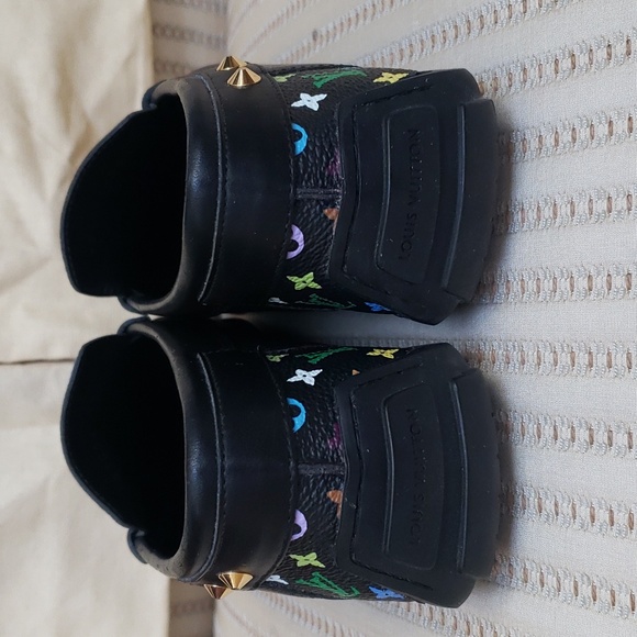 LOUIS VUITTON LV MONOGRAM MULTICOLOR LOCK OXFORD LOAFERS DRIVERS - Picture 4 of 12